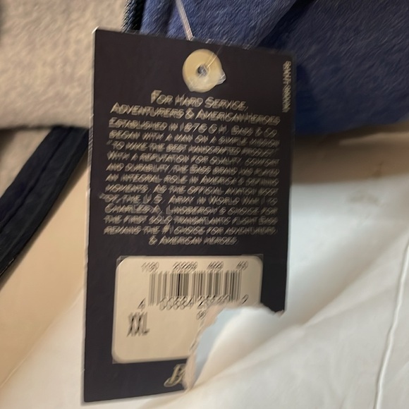 NWT Bass navy blue hooded sweatshirt size XXL - Picture 5 of 5